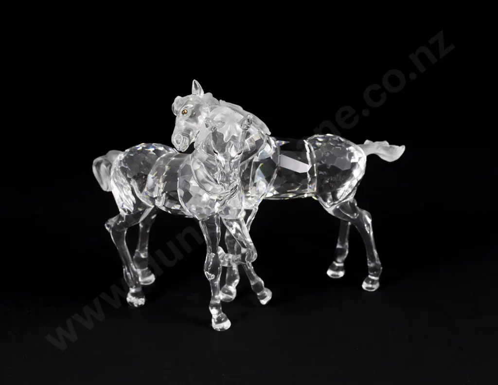 C2003 Boxed Swarovski Crystal 'Peaceful Countryside' Foals Image 1++