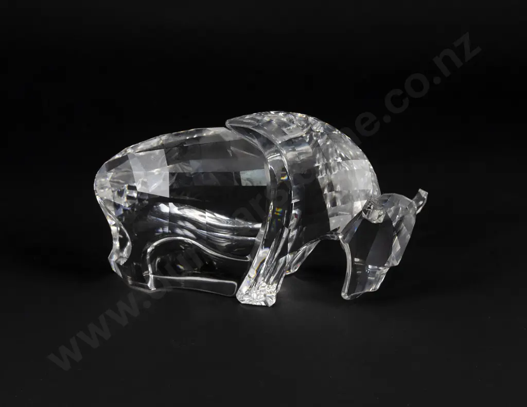 C2003 Boxed Swarovski Crystal 'Symbols' Buffalo Image 1++