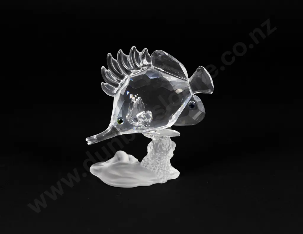 C2005 Boxed Swarovski Crystal 'Aquatic Worlds' Long Nose Butterfly Fish Image 1++
