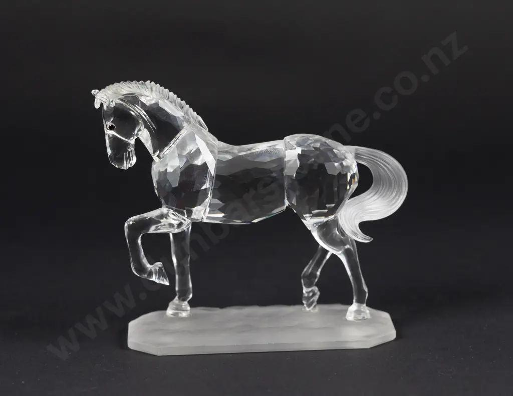 C1998 Boxed Swarovski Crystal 'Horse of Parade' Arabian Stallion Image 1++