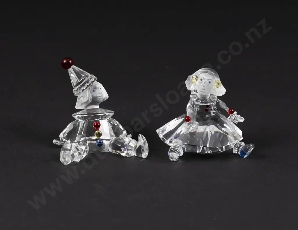 C1997 - 2003 Boxed Swarovski Crystal 'Cheerful Times' Puppet and Doll Image 1++