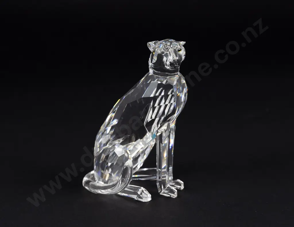 C1994 Boxed Swarovski Crystal 'African Wildlife' Cheetah Image 1++