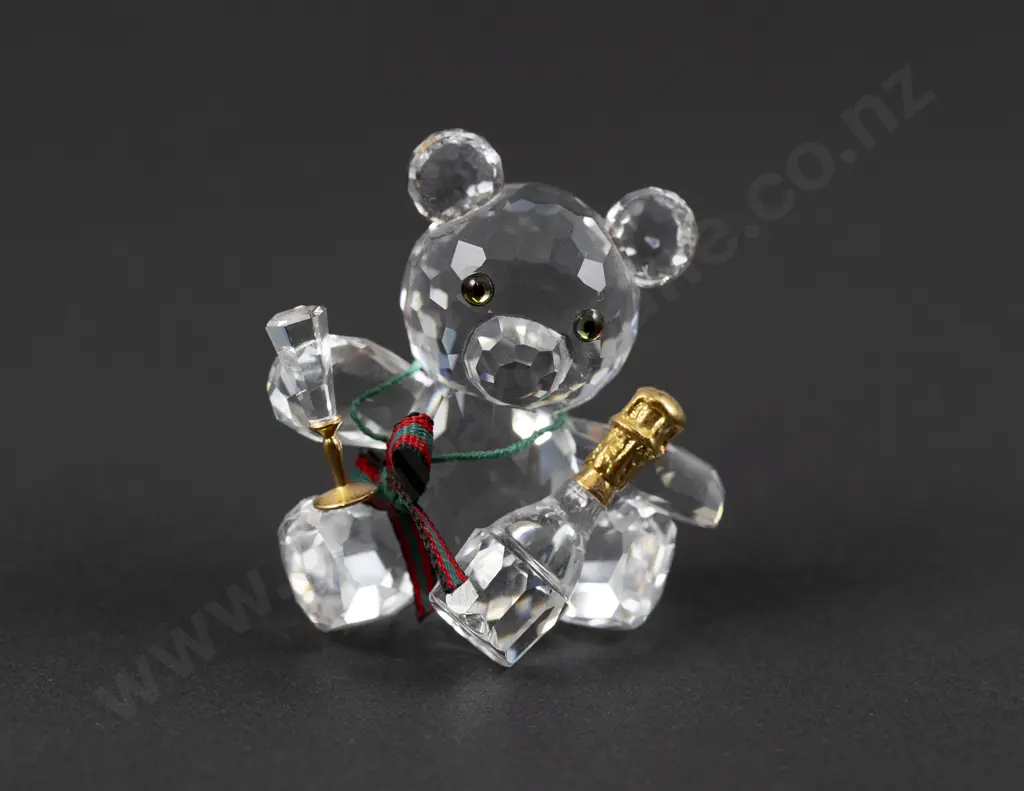 C1999 Boxed Swarovski Crystal 'When we were Young' Kris Bear Image 1++
