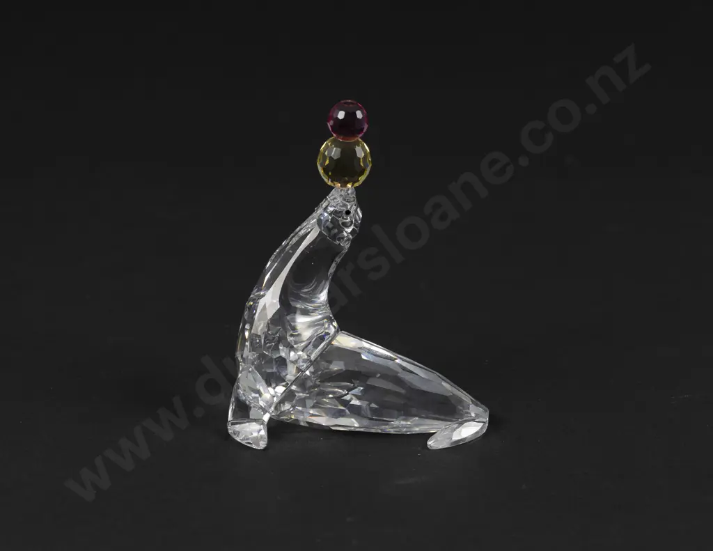 C2003 Boxed Swarovski Crystal 'Cheerful Times' Juggling Seal Image 1++