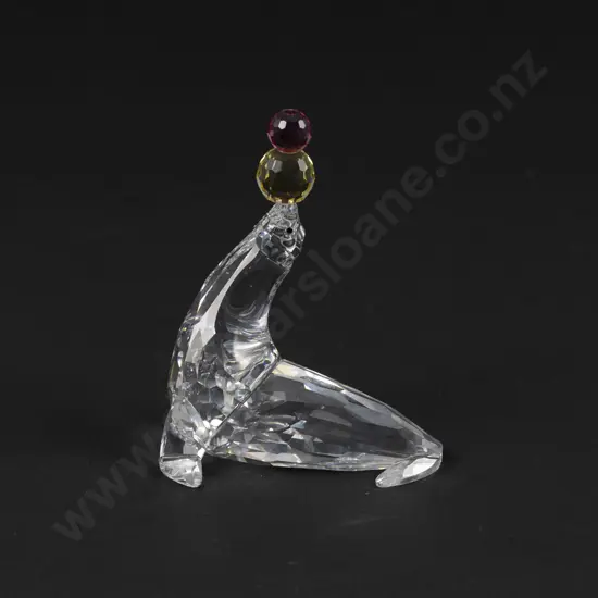 C2003 Boxed Swarovski Crystal 'Cheerful Times' Juggling Seal