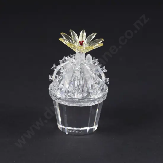 C2002 Boxed Swarovski Crystal 'Exquisite Accents' Flowering Cactus