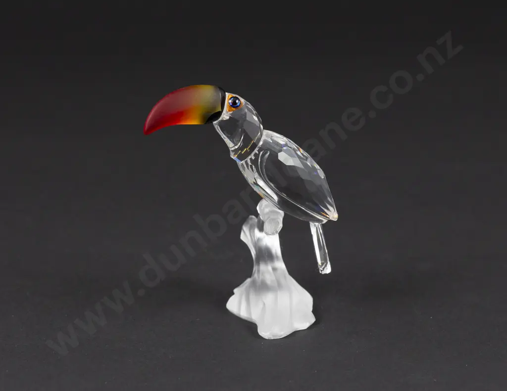 C1999 Boxed Swarovski Crystal 'Feathered Beauties' Toucan Image 1++