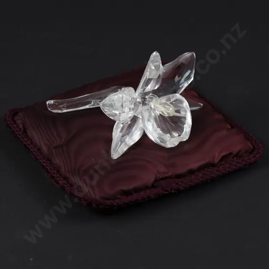 C1996 Boxed Swarovski Crystal 'Exquisite Accents' Orchid