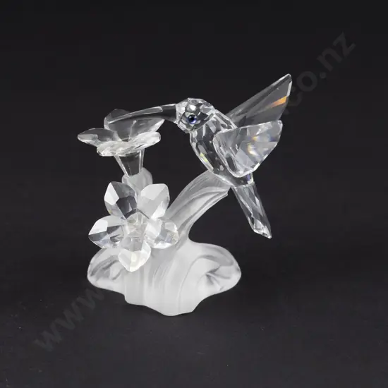 C1992 Boxed Swarovski Crystal 'Feathered Beauties' Hummingbird