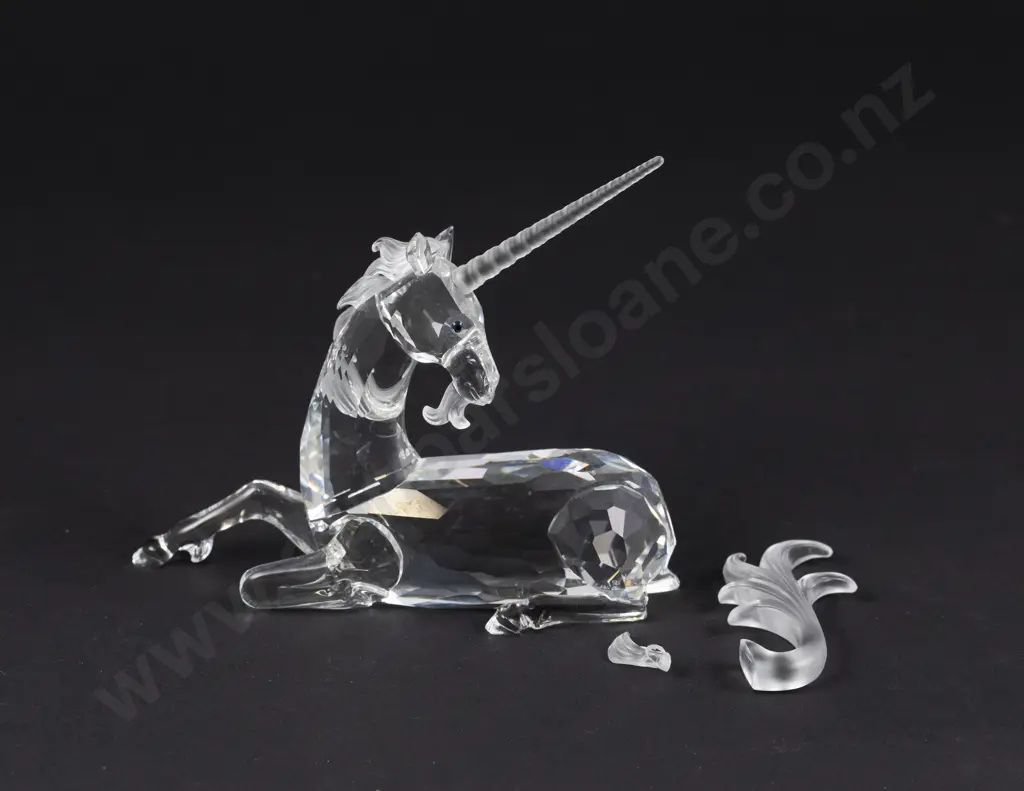 C1996 Boxed Swarovski Crystal 'Fabulous Creatures' Unicorn Image 1++