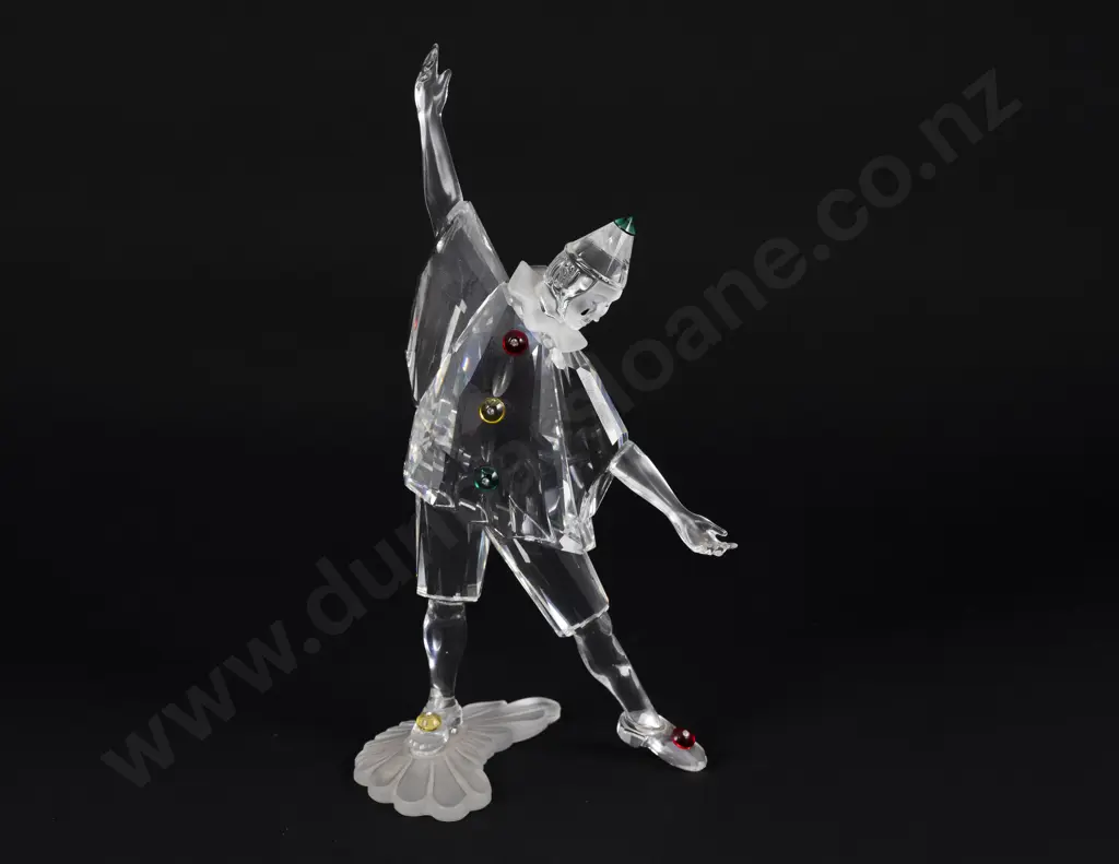 C1999 Boxed Swarovski Crystal 'Masquerade' Pierrot Image 1++
