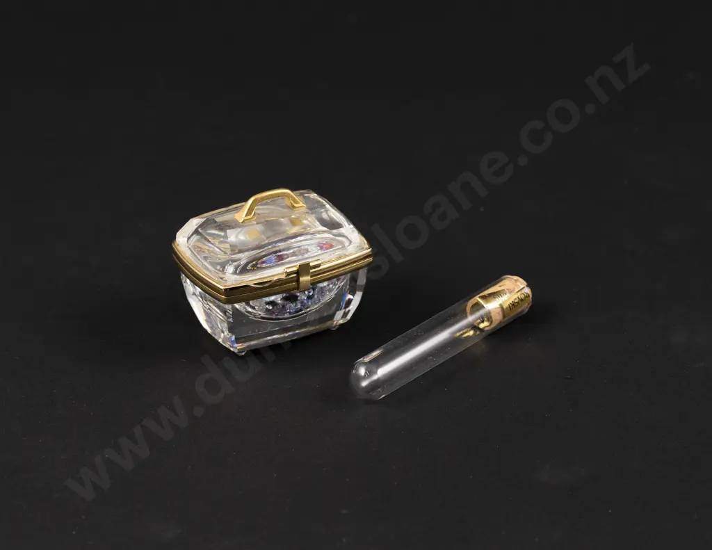 C1997 Boxed Swarovski Crystal 'Secrets' Beauty Case Image 1++