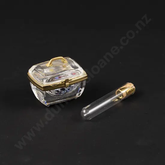 C1997 Boxed Swarovski Crystal 'Secrets' Beauty Case