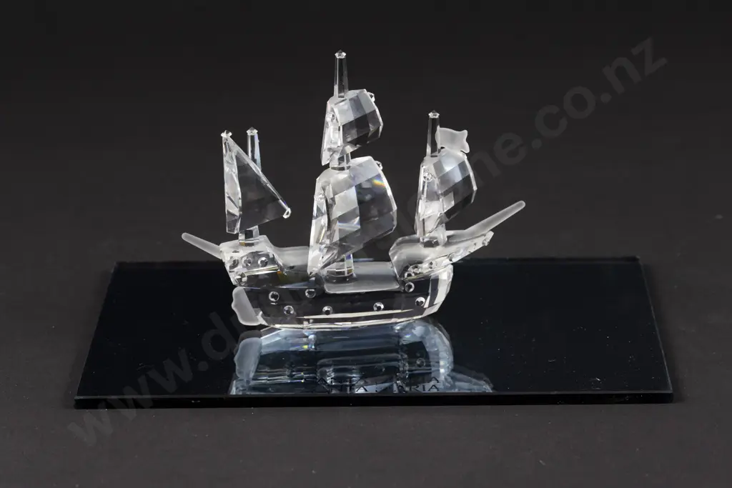 C1991 Swarovski Crystal 'When we were Young' Santa Maria with Display Mirror Image 1++