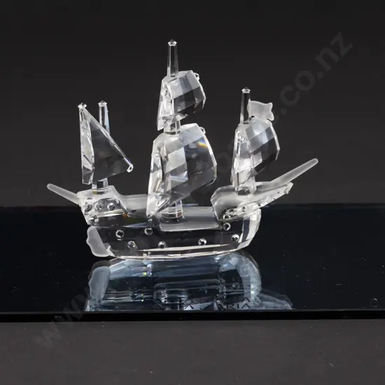 C1991 Swarovski Crystal 'When we were Young' Santa Maria with Display Mirror