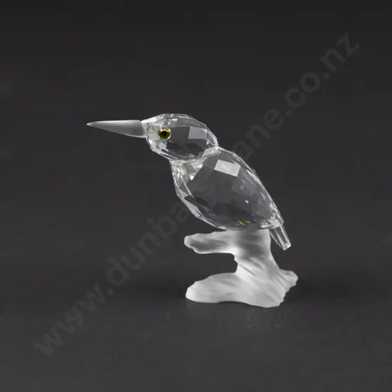 C1990 Swarovski Crystal 'Up in the Trees' Kingfisher on Branch