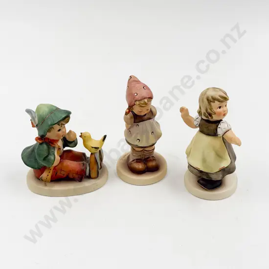Goebel Hummel 'Singing Lesson' Figurine and Two Others