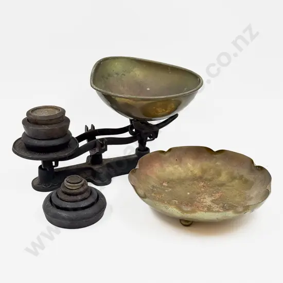 Vict Balance Scale & Assorted Weights etc