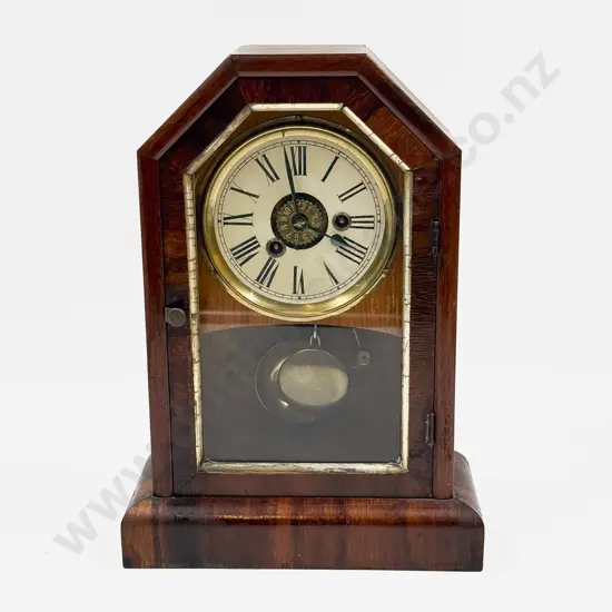 Wooden Cased Mantel Clock