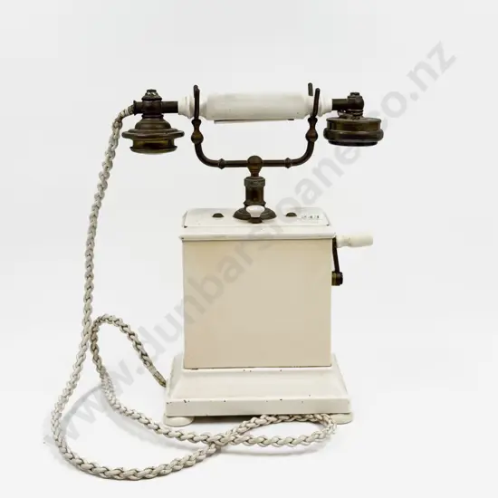 Vintage Hand Crank Desk Telephone