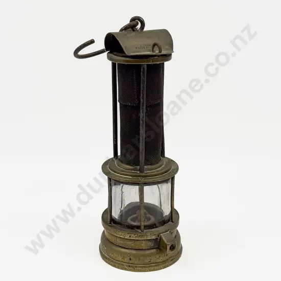 Antique Brass Miners Lamp