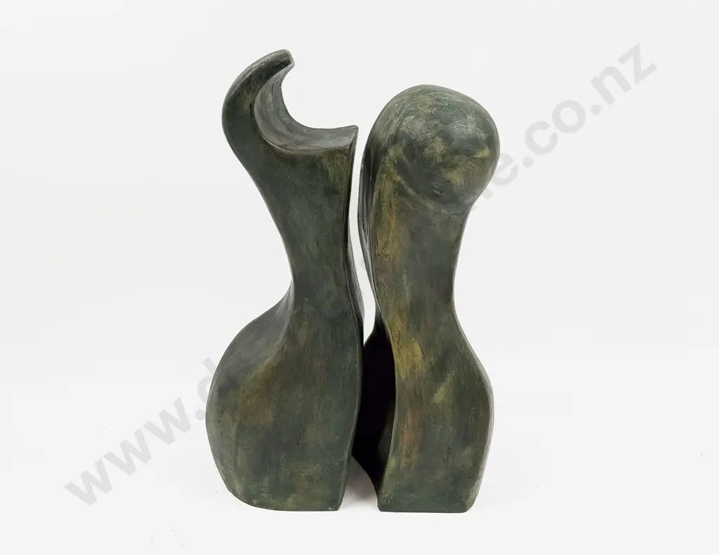 Pair of Concrete Stylized Fitted Forms Image 1++