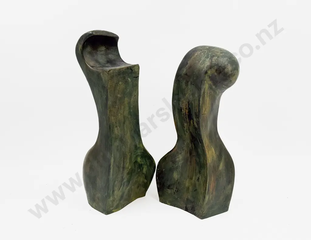 Pair of Concrete Stylized Fitted Forms Image 1++