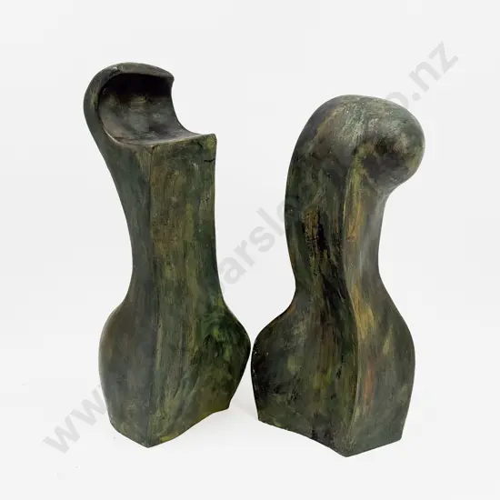 Pair of Concrete Stylized Fitted Forms