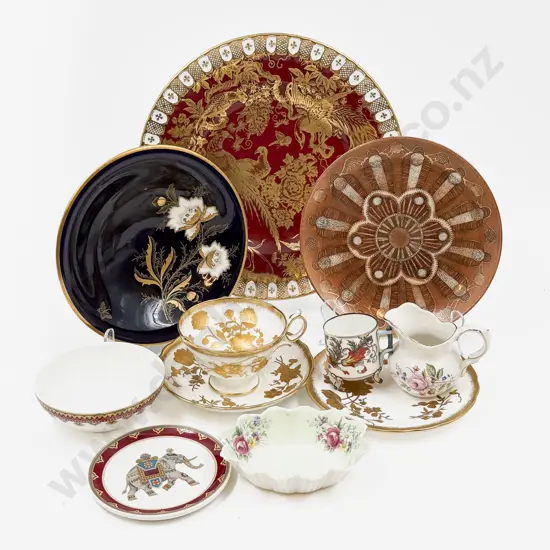 Qty of Assorted Fancy China incl RCD Cabinet Plate