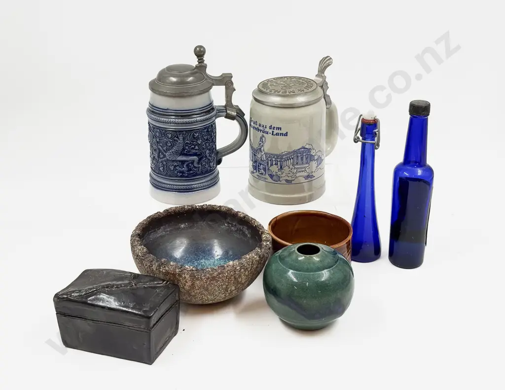 Small Qty of Assorted incl Pottery & Stoneware Steins Image 1++