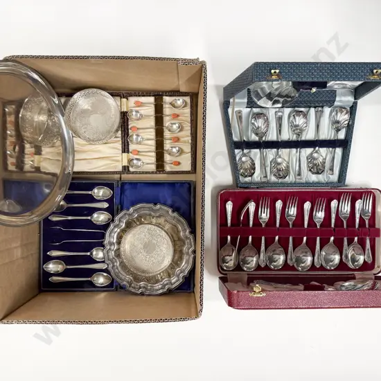 Qty of Assorted Boxed Cutlery & S/P