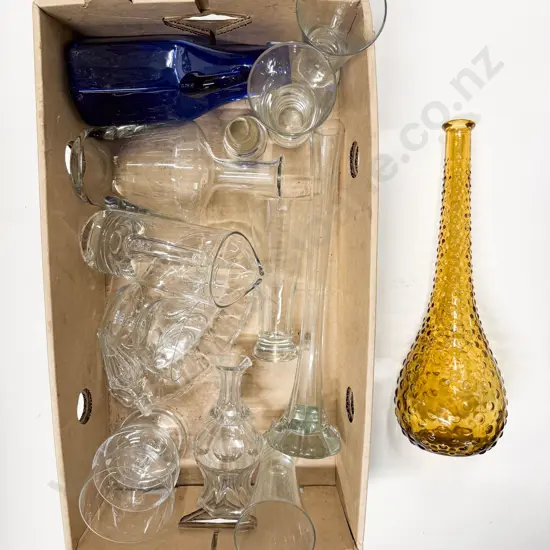 Box Qty of Assorted Glassware