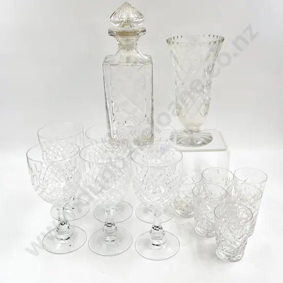 Qty of Assorted Crystal incl Decanter