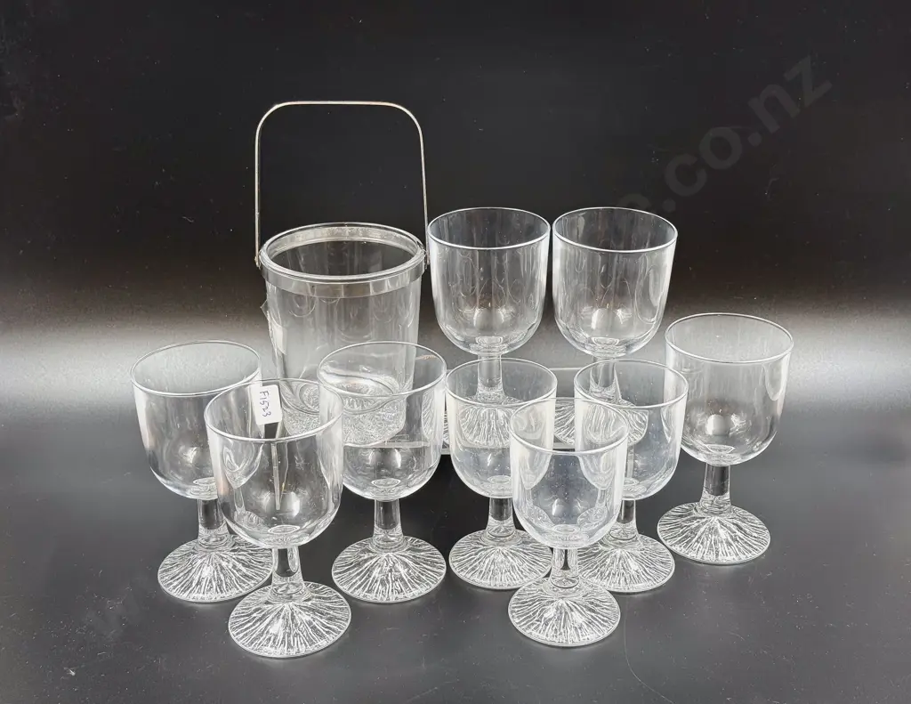 Set of Assorted Glassware incl Small Ice Bucket Image 1++