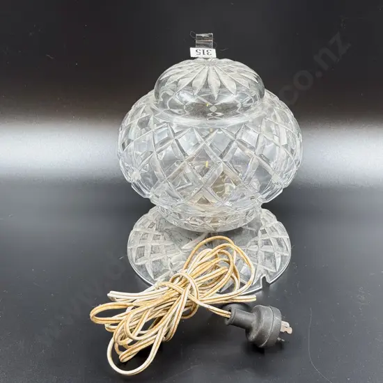 Crystal Table Lamp & Shade
