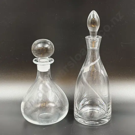 Kosta Boda Glass Decanter together with Heavy Glass Decanter