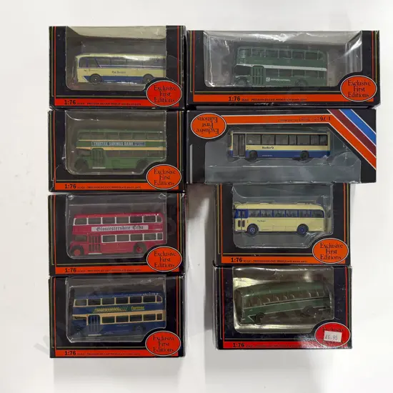 Eight Assorted "Exclusive First Editions" Boxed Diecast Vehicles