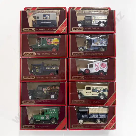 Ten Matchbox "Models of Yesteryear"
