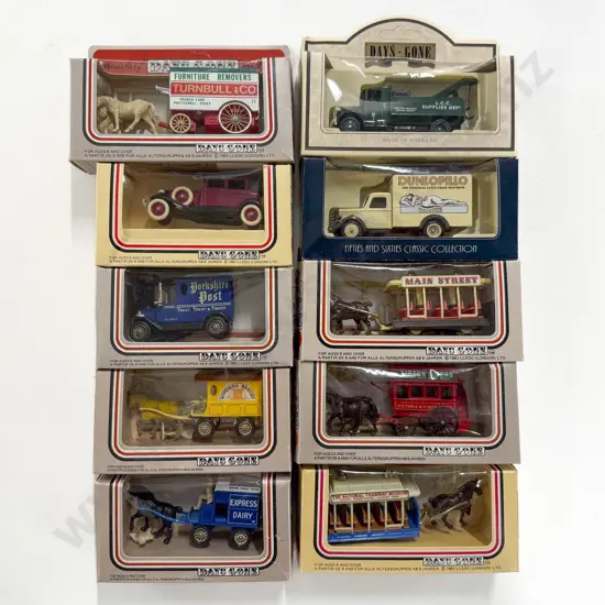 Ten Boxed Lledo "Days Gone"