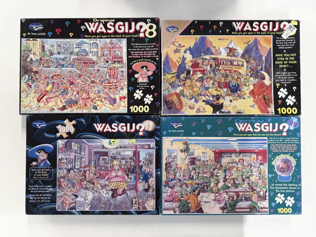 Four Assorted Wasjig Puzzles Image 1++