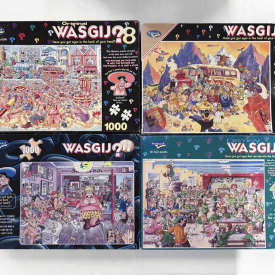 Four Assorted Wasjig Puzzles