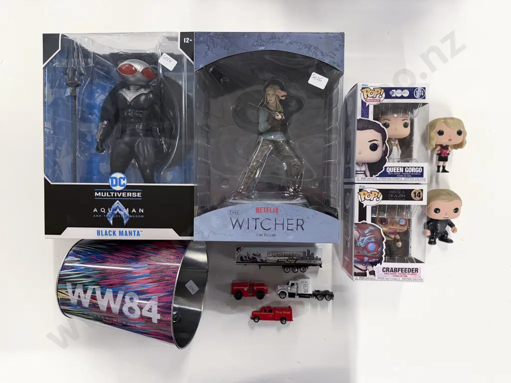 Two Boxed Action Figures together with Two Boxed Funko Pop Figures & Assorted Image 1++