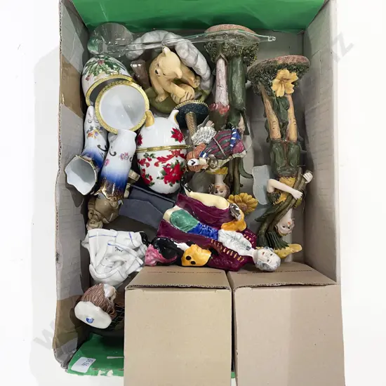 Box Qty of Assorted Figures & Ornaments etc