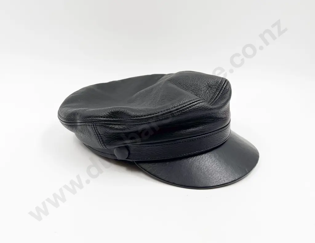 NZ Made Leather Cap Image 1++