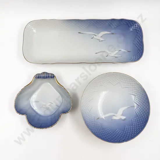 Three Pieces of B & G Seagull Pattern China