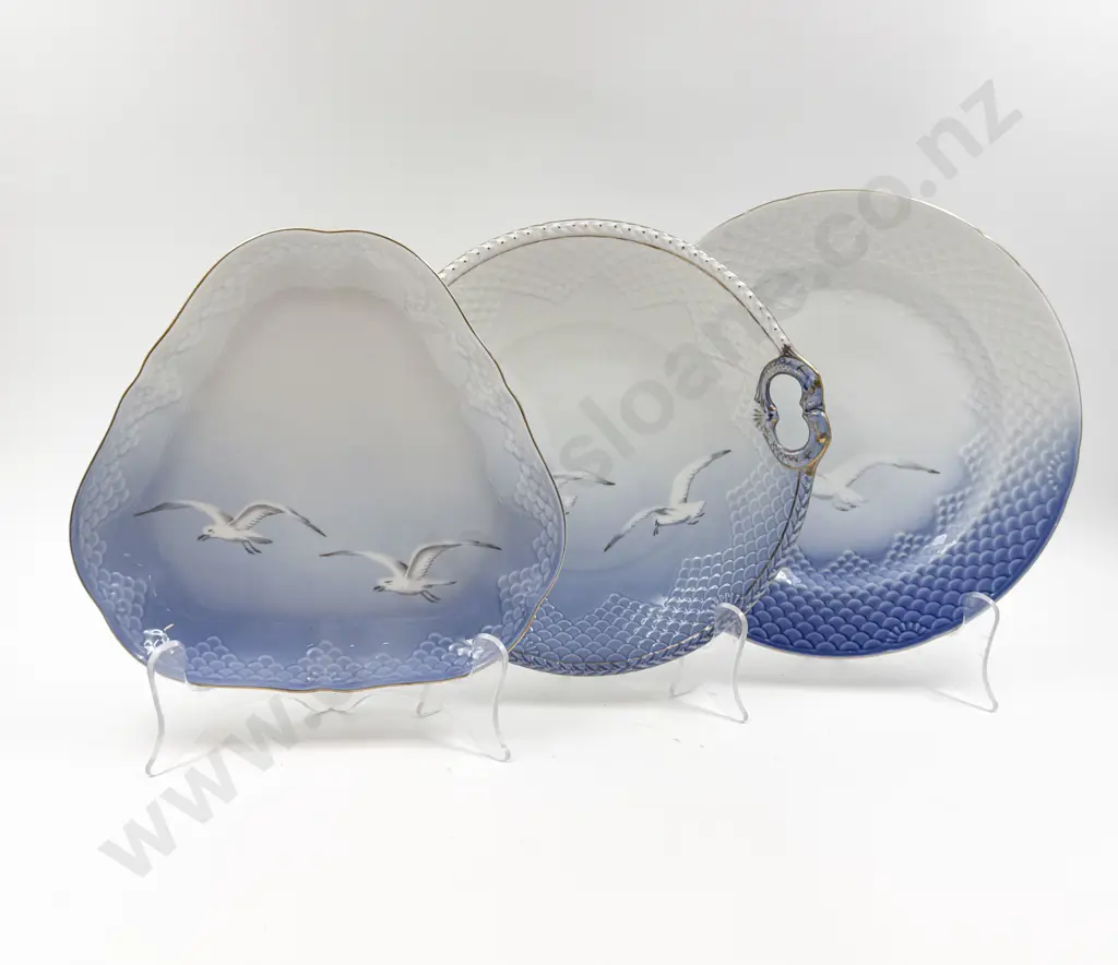 Three Pieces of B & G Seagull Pattern China Image 1++