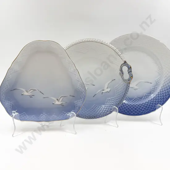 Three Pieces of B & G Seagull Pattern China