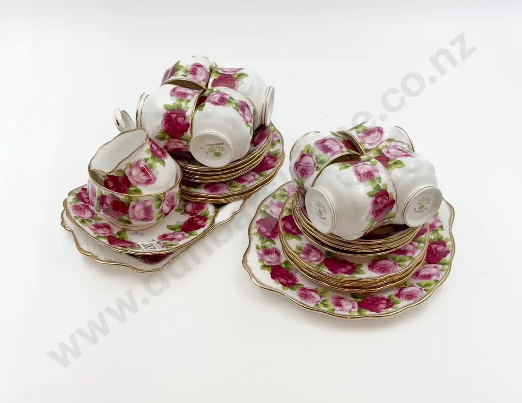 Royal Albert "Old English Rose" Eight Place Part Teaset with Some Extras Image 1++