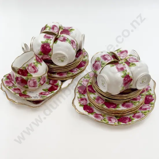 Royal Albert "Old English Rose" Eight Place Part Teaset with Some Extras
