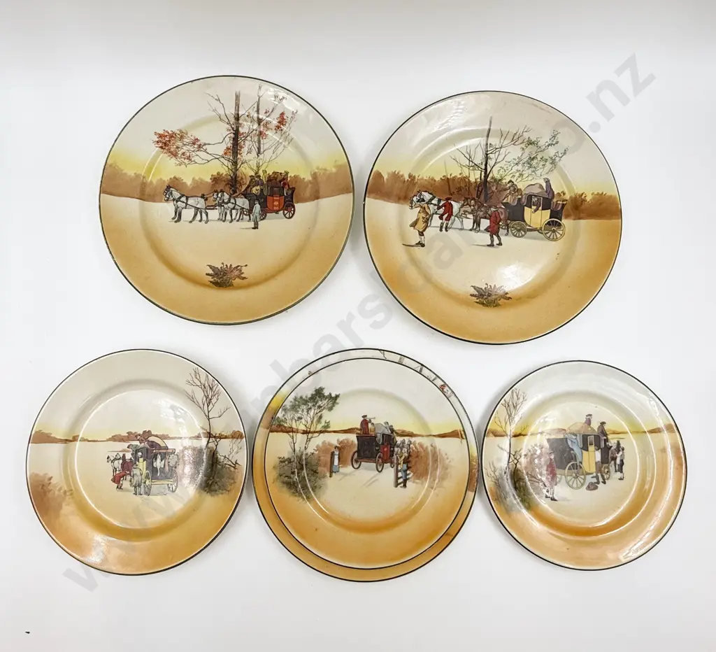 Qty of Assorted RD "Coaching" Pattern Plates Image 1++